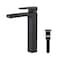 Kibi Blaze-T Single Handle Bathroom Vessel Sink Faucet with Pop Up Drain C-KBF1018MB-KPW101MB - alternate 1